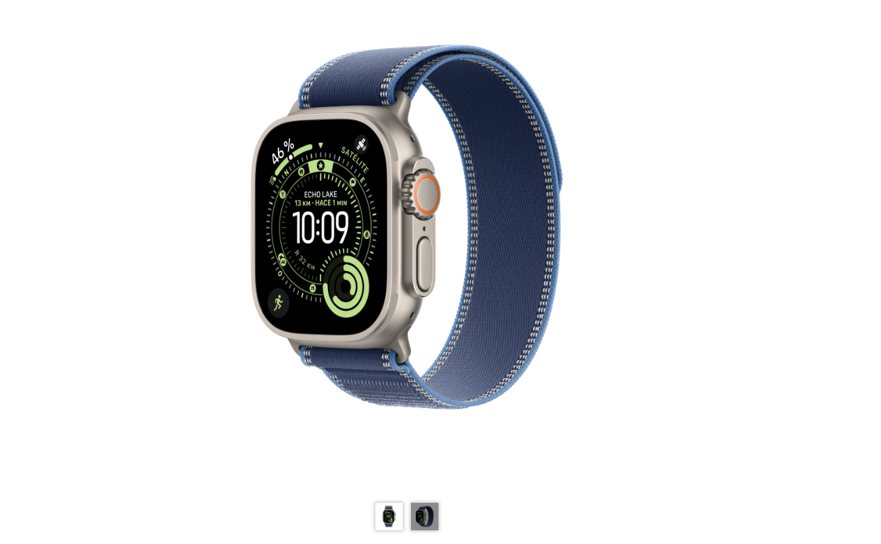 Apple Watch Ultra 3 49mm Titanio Trail Loop Azul M/L