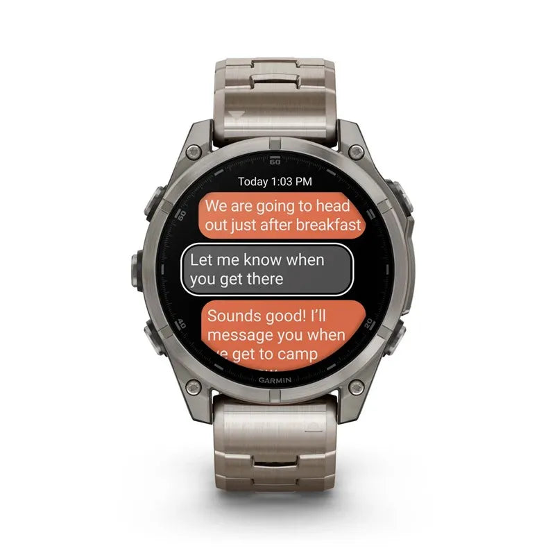 RELOJ GARMIN FÉNIX 8 47MM AMOLED TITANIO ZAFIRO