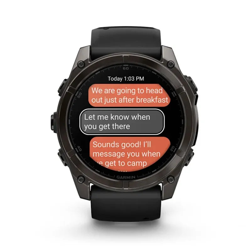 RELOJ GARMIN FÉNIX 8 51MM AMOLED DLC GRIS CARBON ZAFIRO