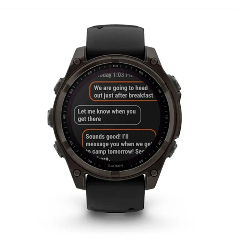 RELOJ GARMIN FÉNIX 8 47MM SOLAR ZAFIRO TITANIO DLC SILICONA