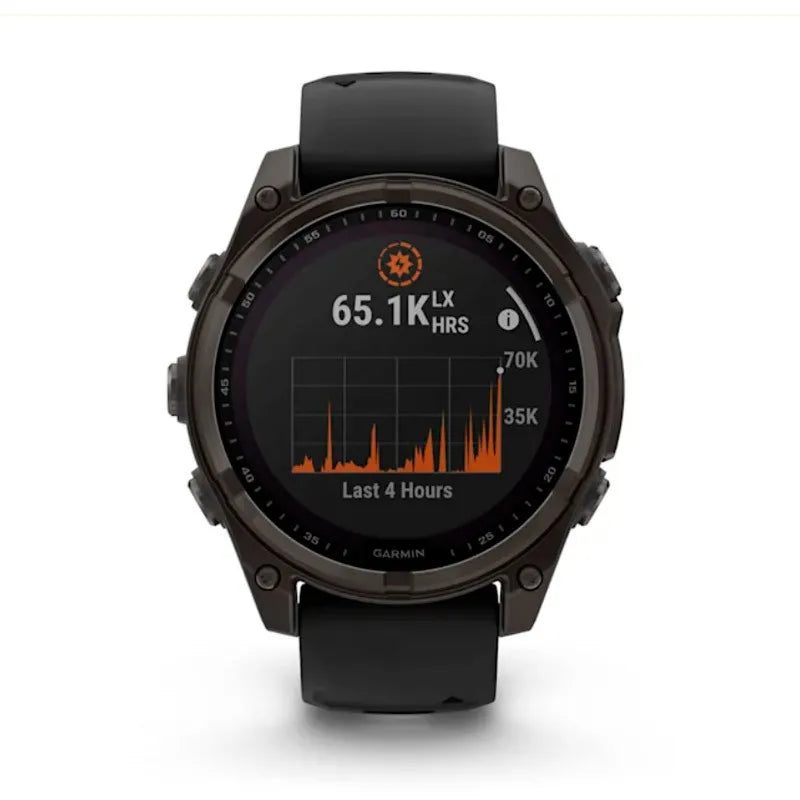 RELOJ GARMIN FÉNIX 8 47MM SOLAR ZAFIRO TITANIO DLC SILICONA