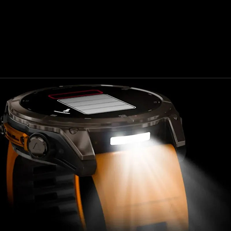 RELOJ GARMIN FÉNIX 8 51MM AMOLED TITANIO SILICONA NARANJA ZAFIRO