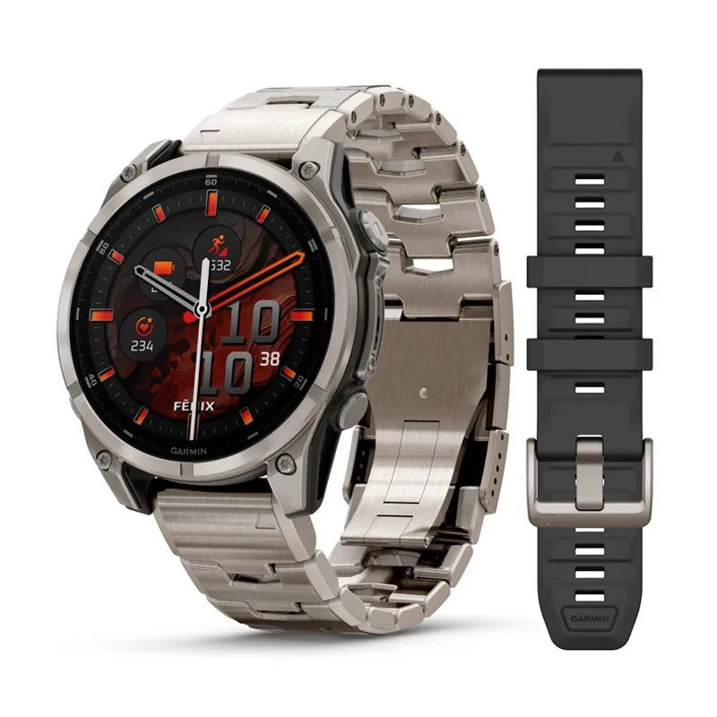 RELOJ GARMIN FÉNIX 8 47MM AMOLED TITANIO ZAFIRO