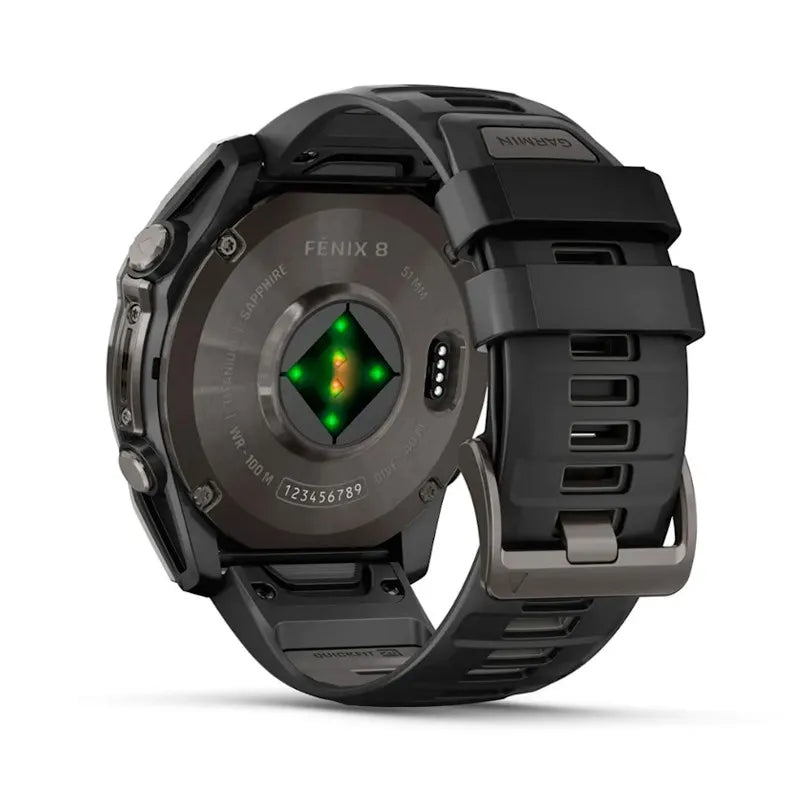 RELOJ GARMIN FÉNIX 8 51MM AMOLED DLC GRIS CARBON ZAFIRO