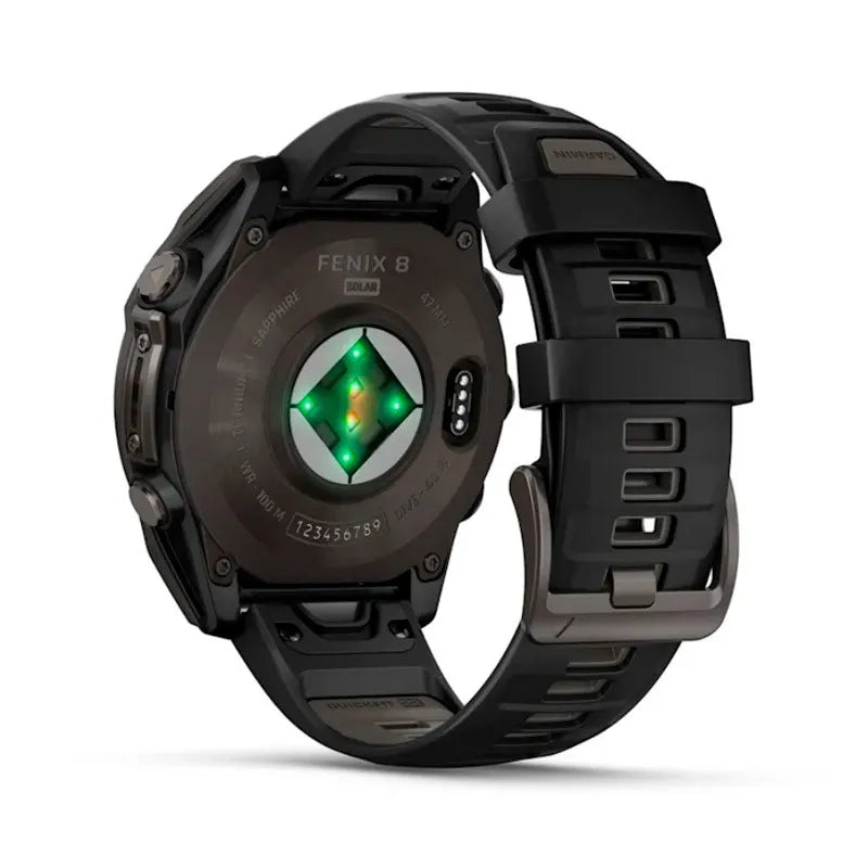 RELOJ GARMIN FÉNIX 8 47MM SOLAR ZAFIRO TITANIO DLC SILICONA